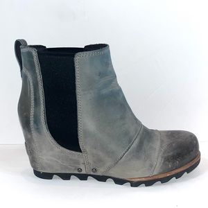Sorel Charcoal Ankle Booties